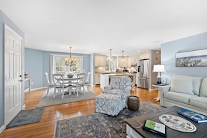This home features an open floor plan perfect for families to gather in one place.