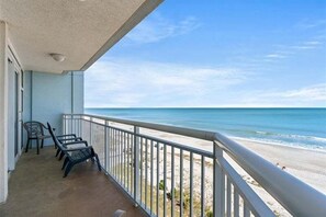 Balcony with sea views