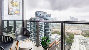 Private balcony with outstanding views