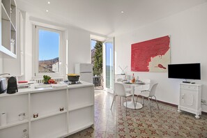 Kitchen and dining area
