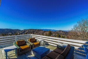 Deck | Mountain & Sunset Views | Fire Pit | Gas Grill