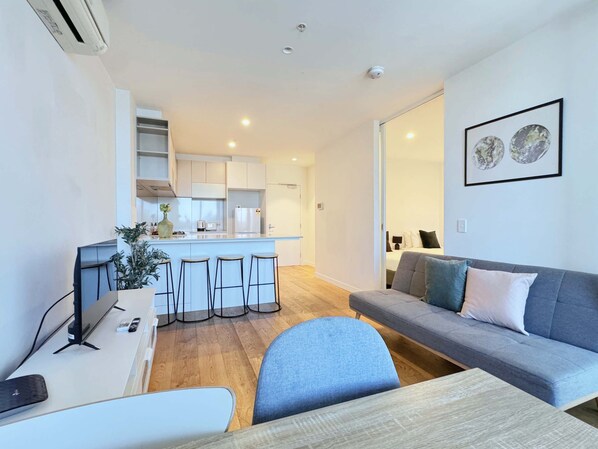 Tastefully furnished.