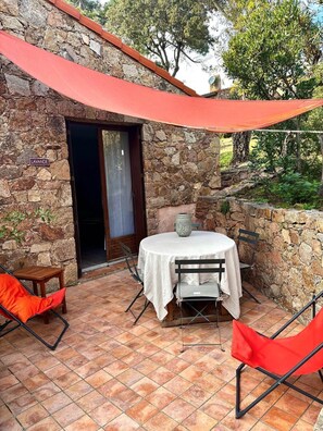 Terrasse Villa Lavande - toile terracota