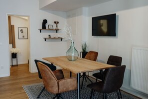 The spacious dining area