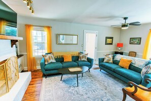 Comfortable Family Room with ample seating for guests