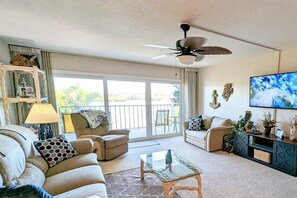 Living Room with balcony access
