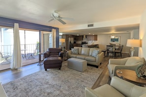 Living Area with balcony access