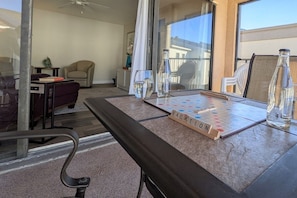Dine out on the balcony