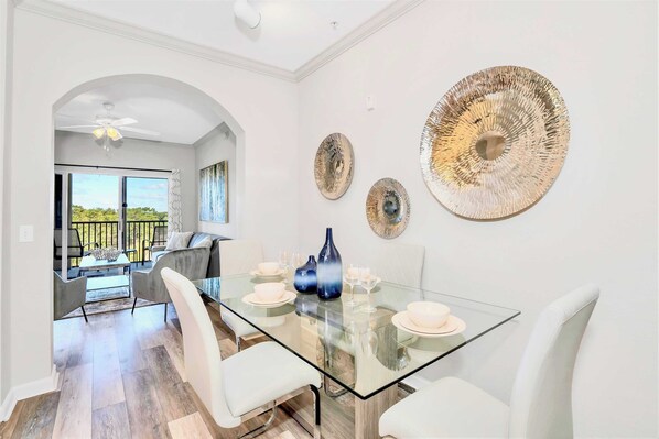Stylish dining area for shared family meals