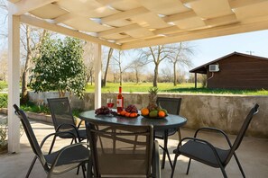Exterior shared patio