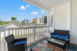 Have your morning coffee while enjoying the ocean breeze.