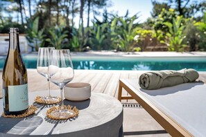 Relaxing view from the sunny terrace