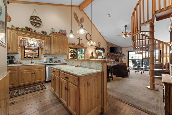 Dining to Living Area