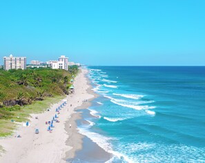 Stunning beach view just steps from the townhome.
