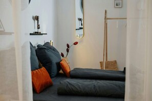 Large double bed invites you to dream