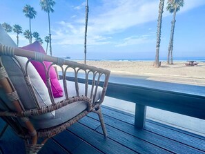 Breathtaking ocean views from your private beachfront deck – direct access to Oceanside's widest sandy beach."