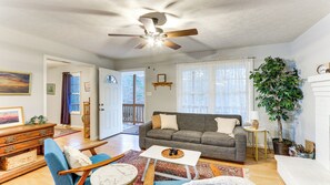 Living Room | Upper Floor | Queen Sleeper Sofa | Central A/C & Heating