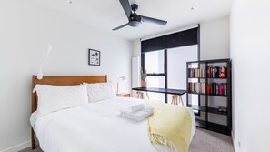 Bedroom with a queen bed
