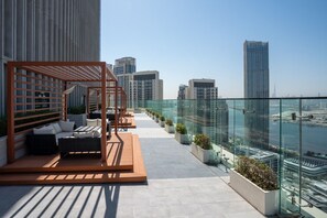 A cozy outdoor patio, perfect for relaxing and enjoying the fresh air.