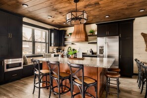 A fully stocked kitchen with everything you need
