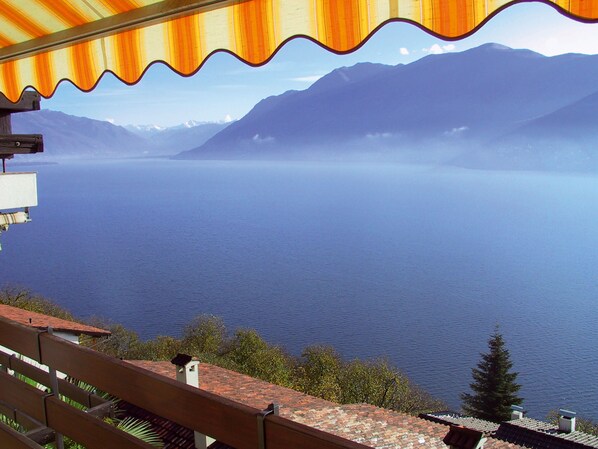 Blick von der Unterkunft