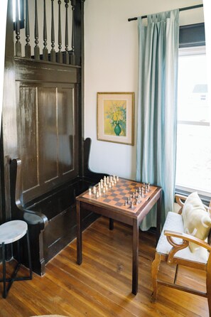 Chess and checkers table