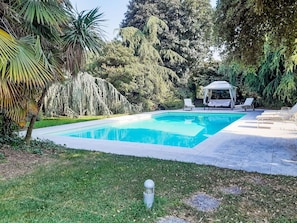 Piscine, Mobilier De Jardin, Composite, Ombre, Recours, Loisir, Eco Hôtel, Jardin, Aménagement Paysager, Cour