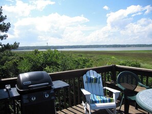 "Serene back deck views—ocean breeze, sunsets, and pure relaxation!  