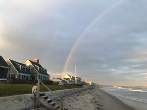 Lucky rainbow over Drakes Island.