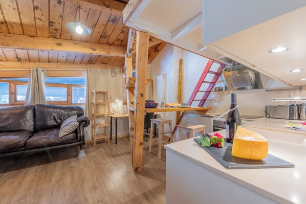 Living and dining room