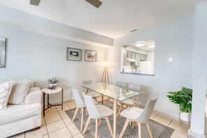 Elegant and stylish 6-seater dining area, perfect for gatherings and shared meals.