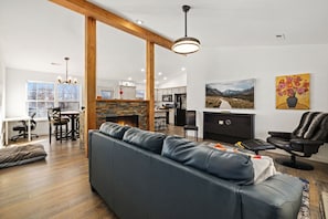 When you walk in our home you will find our open concept living room, kitchen, and dining space that creates the perfect space for memorable gatherings.