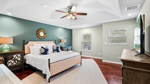 (Upstairs, Master) Spacious Master BR with en suite double  bathroom