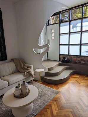 Unique and beautifully styled house entrance.
