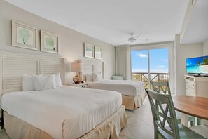 Unit 5812 with two queen beds TV and balcony access