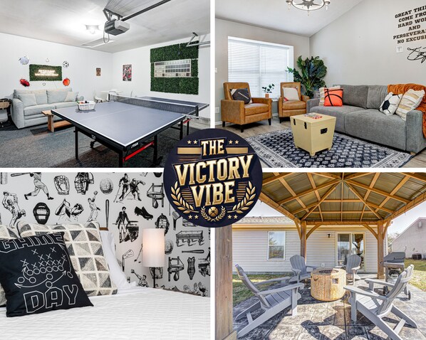 Just 5 minute drive to Grand Park, the Victory Vibe is a perfect for families and small groups visitng for tournaments