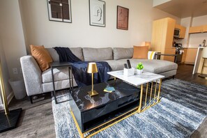 Relax in style with luxury designer furniture and a cozy ambiance.