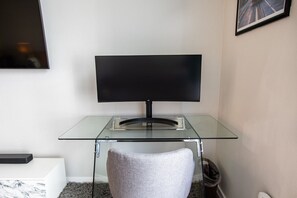 A dedicated workspace with high-speed WiFi for work or study.