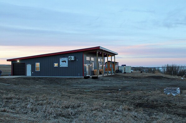 Exterior of Cottages. 