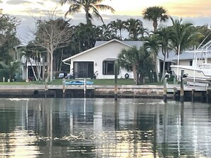 View of home from the water