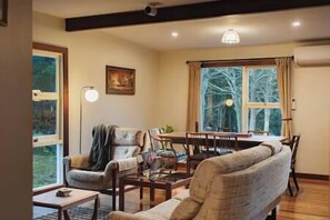 Lounge and dining area.
