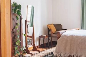 One of three comfortable bedrooms.