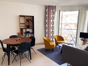 Living room with balcony