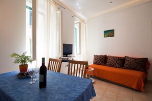Dining area and living area