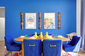 Whole area of the dining area