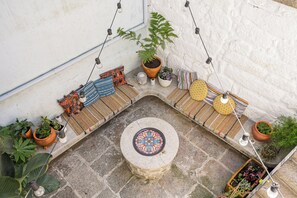 You'll love enjoying warm days in our sunken patio, complete with fire pit. 