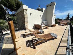 Terrasse vue sur mer