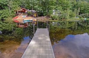Dock view towards the home across the cove from us 