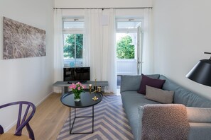 Wohnzimmer Wohnung 01 Villa Seeblick Binz