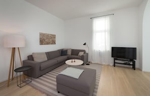 Wohnzimmer Ferienwohnung 03 Villa Seeblick Binz